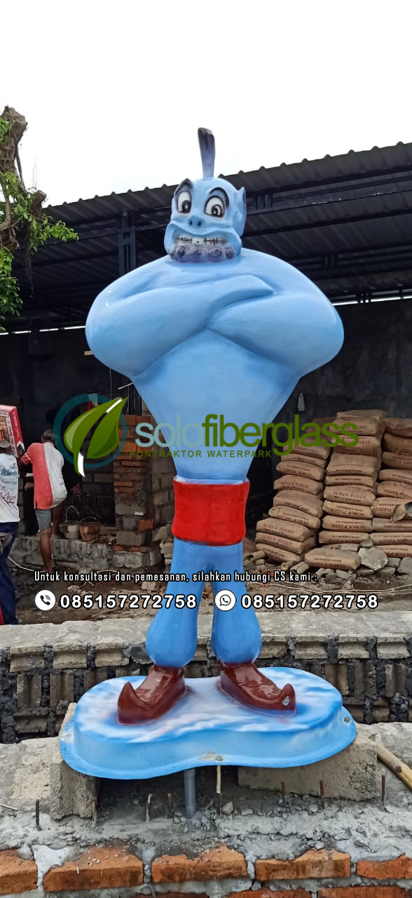 Patung Fiber Jin Aladin - Patung Fiber Beragam Bentuk dan Ukuran