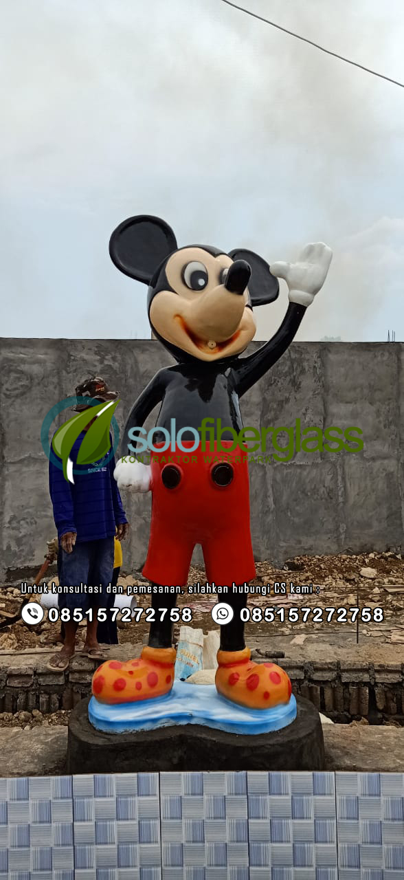 Patung Fiber Mickey Mouse - Patung Fiber Mickey Mouse